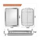 thumbnail image 3 of Stainless Steel Oven Basket & Tray Set (Silver) - Durable Baking Tray with Versatile Cooking Basket for Delicious Meals, 3 of 5