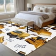 thumbnail image 4 of Area Rug for Living Room, Construction Truck Non-Slip Indoor Large Carpet for Bedroom/Dining Room, Cartoon Grips and Bulldozers Stirrup Car Washable Low-Profile Rectangle Floor Runner Rugs - 5 x 7 Ft, 4 of 8