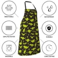 thumbnail image 5 of Kdxio Cute Cartoon Dinosaurs Green Silhouette Pattern Apron with Pockets Adjustable Kitchen Aprons for Men Women Waterproof Aprons for Cooking,Drawing,Crafting, Baking Household Cleaning, 5 of 8