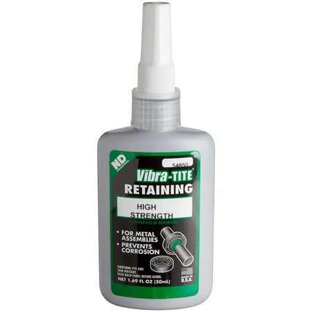 50 Ml Water - VibraTITE 548 Rapid Cure Anaerobic Retaining Compound, 50 ml Bottle, Green
