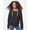 Black, variant on Women�'s Angel Fleece Crop Hooded Sweatshirt