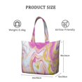 thumbnail image 4 of 22 Inch Oversized Travel Bag Lightweight Canvas Weekender Duffel with Multi Pockets, Animal Print, 4 of 5