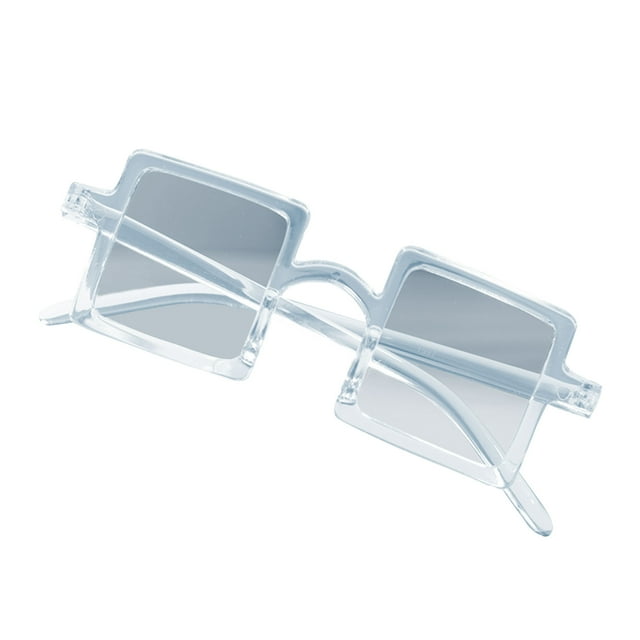 ITFABS Lunettes de Soleil Carrées pour Enfants Protection UV400 Transparent Lunettes de Plage