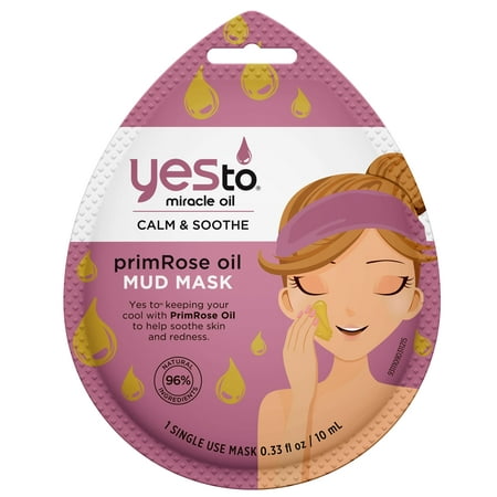 Yes To Miracle Oil Calm & Soothe PrimRose Oil Mud Mask 0.33 fl (Best Mud Mask For Sensitive Skin)