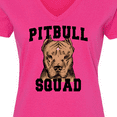 thumbnail image 4 of Inktastic Dog Pitbull Squad Women's V-Neck T-Shirt, 4 of 5
