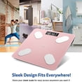 thumbnail image 6 of Body Fat Scale Smart BMI Scale Digital Bathroom Wireless Weight Scale, Body Composition Analyzer with Smartphone App sync with Bluetooth, 396 lbs - Rose, 6 of 8