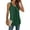 Dark Green, variant on MOSHU Summer Tank Tops for Women V-neck Sleeveless Shirts Pleated Front Tops