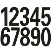 LEORX Reflective Self Adhesive Black Mailbox Numbers Stickers Made of Weatherproof Pet Material