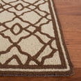 thumbnail image 3 of SAFAVIEH Four Seasons Hannan Geometric Area Rug, Ivory/Dark Brown, 5' x 7', 3 of 11