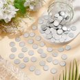 thumbnail image 3 of 100 Pcs Disque en Acier Inoxydable Plaque Circulaire Disque Métal Vierge Plaque Plate pour Artisanat, 3 of 5