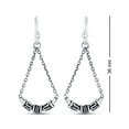 thumbnail image 4 of LeCalla 925 Sterling Silver Antique Balinese Fishhook Tear Drop Earrings Jewelry for Women and Teen 36MM, 4 of 8