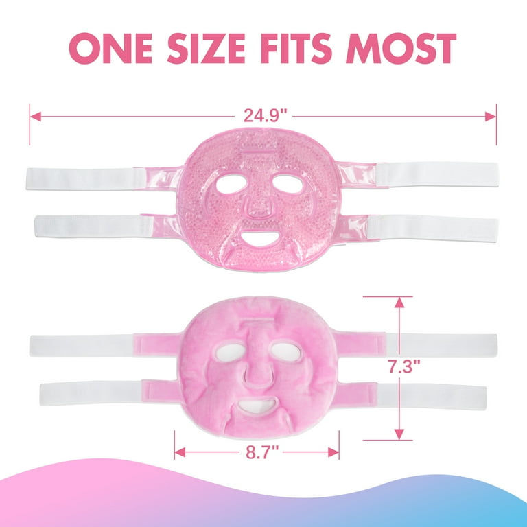LotFancy Ice Face Mask, Gel Beads Hot Cold Therapy photo 6