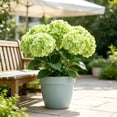 thumbnail image 5 of Doghiosgha Artificial Hydrangea Bouquet Faux Flower Stems for Wedding Home Table Centerpiece Party Decor, 18.5 Inch, Green, 5 of 7