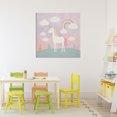 thumbnail image 3 of Stupell Industries Modern Mystical Unicorn with Rainbow & Clouds Canvas Art, 30 x 30, by Lazar Studio, 3 of 8