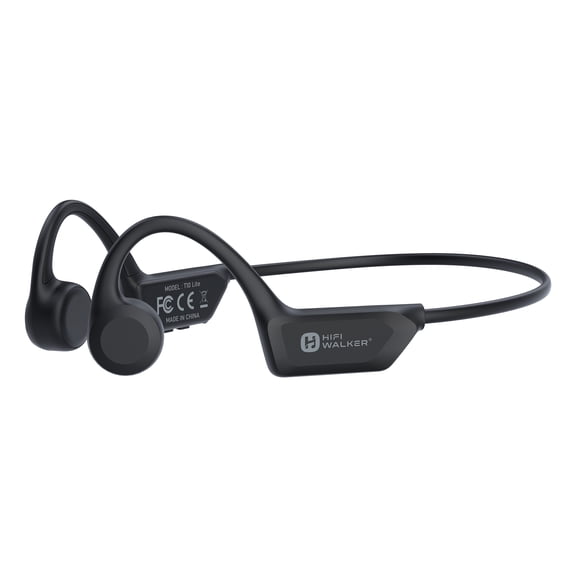 HiFi Walker T10 Lite Open Ear Bone Conduction Headphones - Bluetooth 6.0, 16 Hrs Playtime, Clear and big Sound for Running