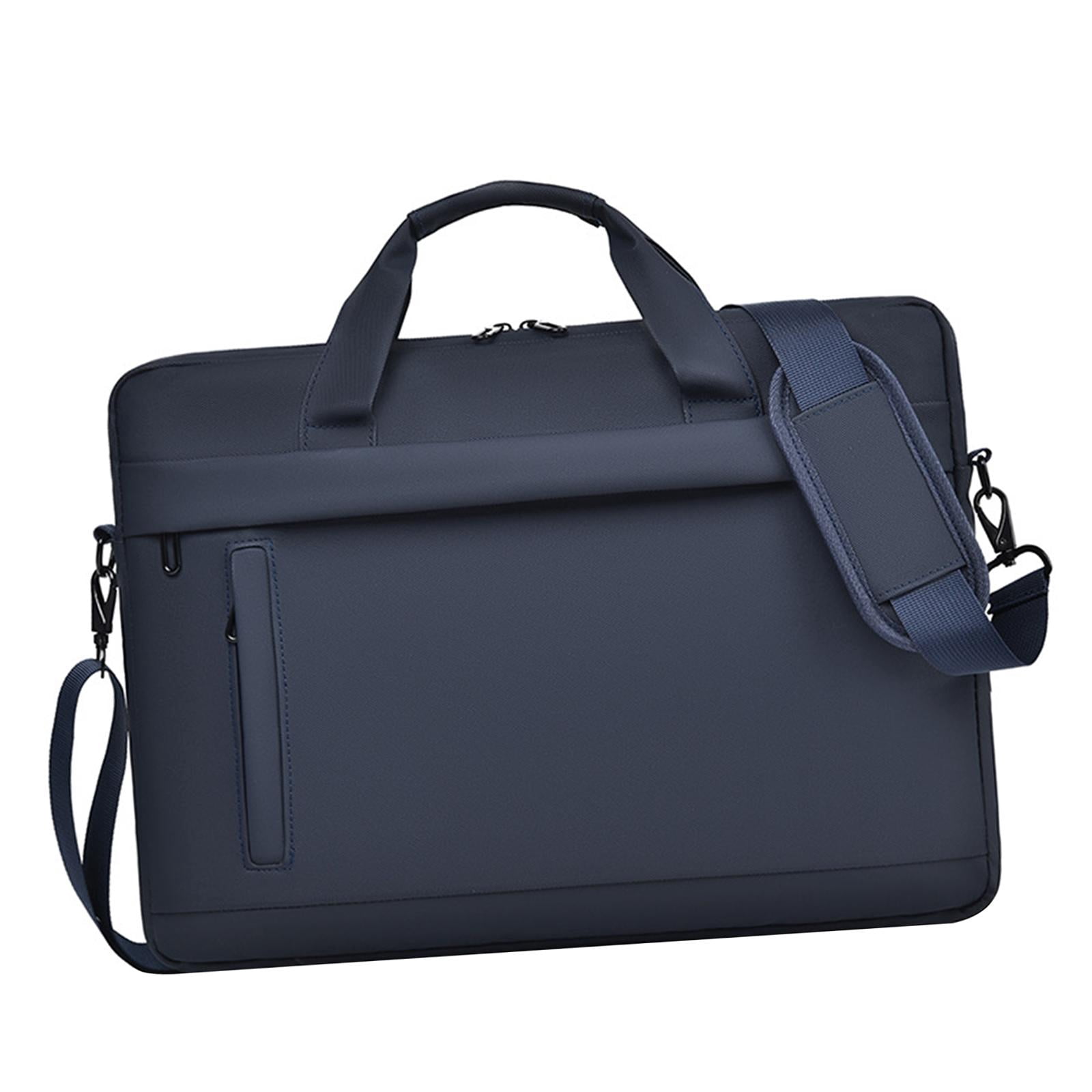 Wzmzjy Laptop Briefcase Shockproof Computer Carrying Bag for Business Travel Office Blue