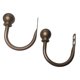 thumbnail image 5 of Abrazaderas para Cortinas paquete de 2 unidades Sujetar Clips de Sujeción fuerte marrón, 5 of 7