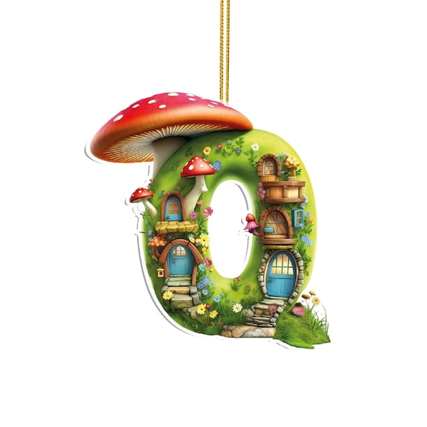 English 26 Letters Flying Baby Small Pendant Flat Acrylic Car Pendant Home Decoration Pendant