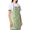 thumbnail image 4 of Easygdp Cute Frog Apron Waterdrop Resistant with 2 Pockets,Oil Resistant Cooking Kitchen Chef Apron for Women Men, 4 of 7