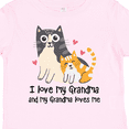 thumbnail image 4 of Inktastic I Love My Grandma Loves Me Cat Boys or Girls Toddler T-Shirt, 4 of 5