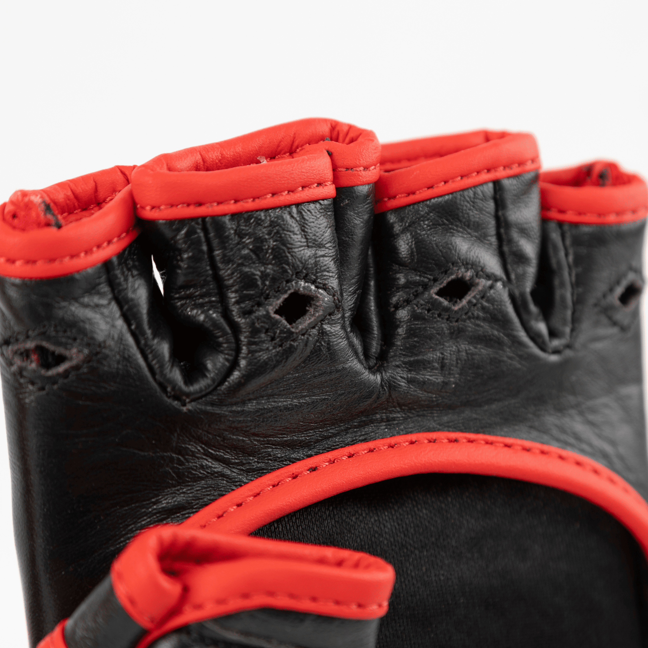 Invicto MMA Gloves Genuine Leather - Inferno Strike, Open Palm Training & Sparring Gloves, Adjustable Wrist Support, Sizes S–XL
