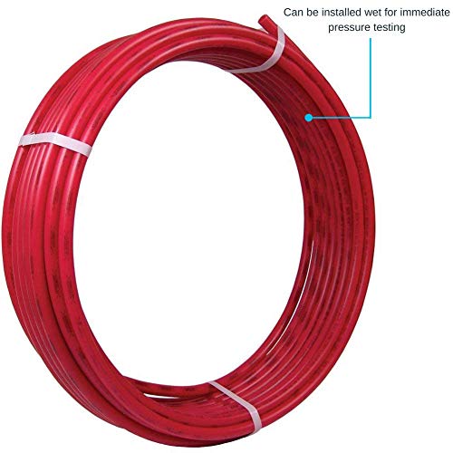 SharkBite U860R50 Cross-Linked Pex Pipe, 1/2" CTS x 50' Coil, Red - image 2 of 6