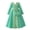 Green, variant on EnJoCho Girls Musli𝗆 Dress Islami𝖼 Abaya Girls Ramadan Musli𝗆 Dress Toddler Girls Long Sleeve Lace Embroidered Islami𝖼 Eid Abaya Prayer Dress Kids Kaftan Arabic