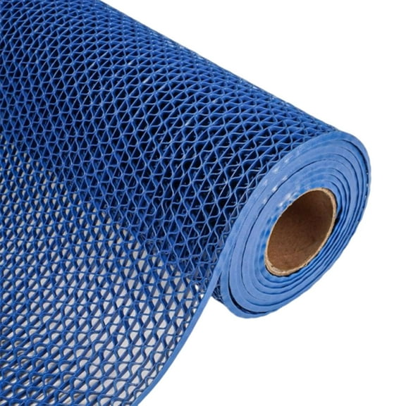 Pool Floor Mat for Deck,Drainage Non Slip Pad Rugs,4.5mm Thick Large Mesh Hollow Rubber Rug Mat for Outdoor Indoor Splash Matting