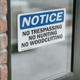 thumbnail image 4 of (2 Pack) No Trespassing No Hunting No Woodcutting OSHA Notice Sign, 4 of 7