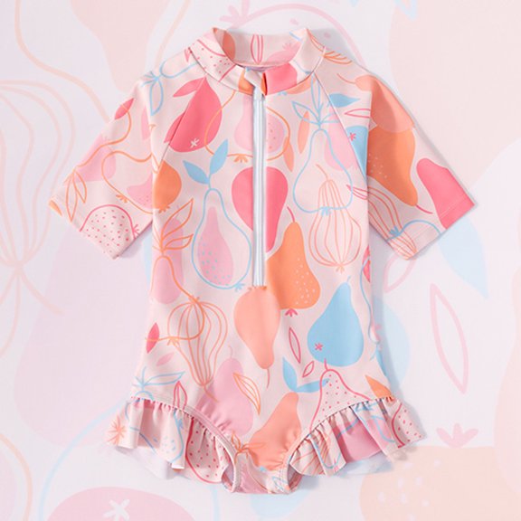 REDARER Children's Swimsuit Girl Baby Jumpsuit Sun Swimsuit Children Skirt Swimsuit,Girls Swimsuit,18-24 Months