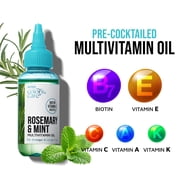 Kiss Colors & Care Multivitamin Hair Oil, Biotin, Vitamin E, Rosemary & Mint, 2.5 oz