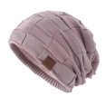 thumbnail image 2 of Skymirror Women Hat Solid Color Stretch Dome No Brim Windproof Autumn Winter Thickened Plush Lining Hat Streetwear, 2 of 8