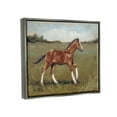 thumbnail image 3 of Horse Foal Galloping Countryside Animals & Insects Painting Luster Gray Framed Art Print Wall Art, 3 of 6