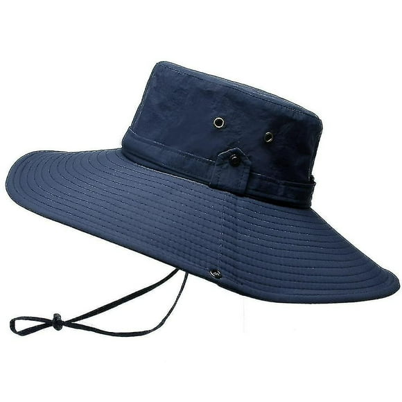 Men's Sun Hat Uv Protection 12cm Wide Brim Safari Hat Summer Outdoor Fisherman's Hat Bush Hat Garden Hat Bush Hat Hiking Buck