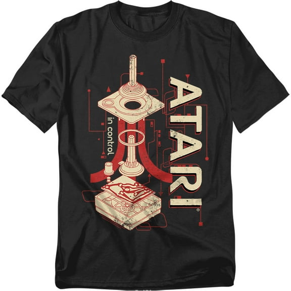 Atari T-Shirt Joystick In Control Unisex Graphic Tee for Men & Women