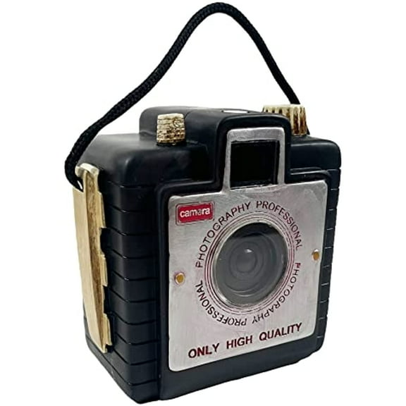 Urbalabs Vintage Money Bank Radio, TV, Camera, Robot Retro Style Piggy Bank for Kids Adults Large Coin Bank Fall Out Desk Office Table Home Decor 70's Feel (Camera)