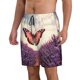 thumbnail image 2 of Balery Butterfly Over Lavender Traje de Baño Estilo Hawaiano para Hombre, Shorts de Secado Rápido con Bolsillos-3X-Large, 2 of 6