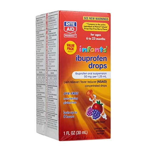 Rite Aid Infants' DyeFree Ibuprofen Drops, Berry Flavor, 50 mg 2