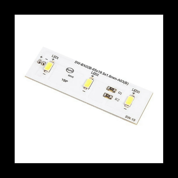2PCS SW-BX02B Placa de Luz LED de Repuesto para Refrigerador ZBE2350HCA Barra de Luz SW-BX02B