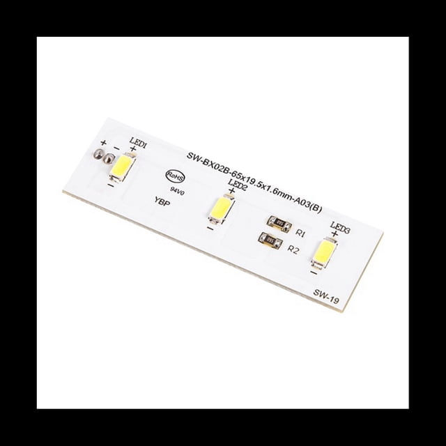 2PCS SW-BX02B Placa de Luz LED de Repuesto para Refrigerador ZBE2350HCA Barra de Luz SW-BX02B