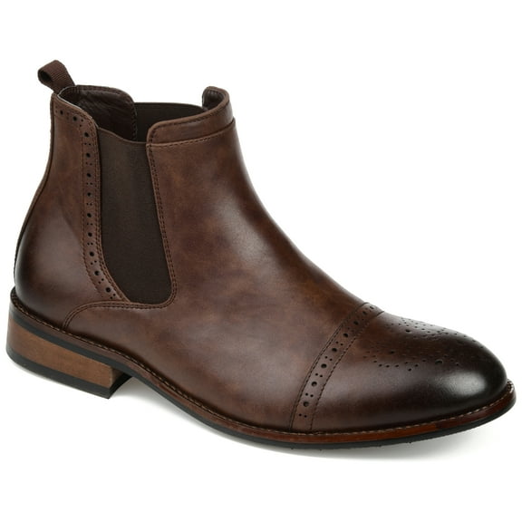 Vance Mens Garrett Pull-on Cap Toe Chelsea Boot, Widths Available