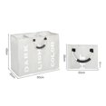 thumbnail image 4 of 3 Sections Laundry Hamper Waterproof Laundry Bag With Handle Foldable Basket, 4 of 8