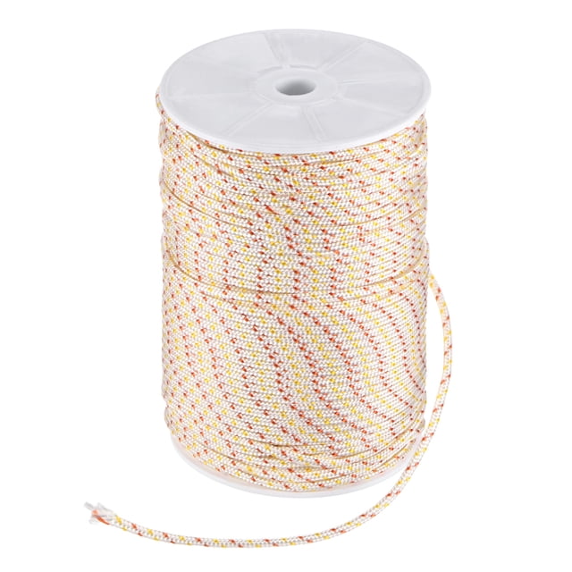 Cuerda de arranque de retroceso Uxcell 3mm 100m Cuerda de nylon para motosierra Blanco Rojo Amarillo