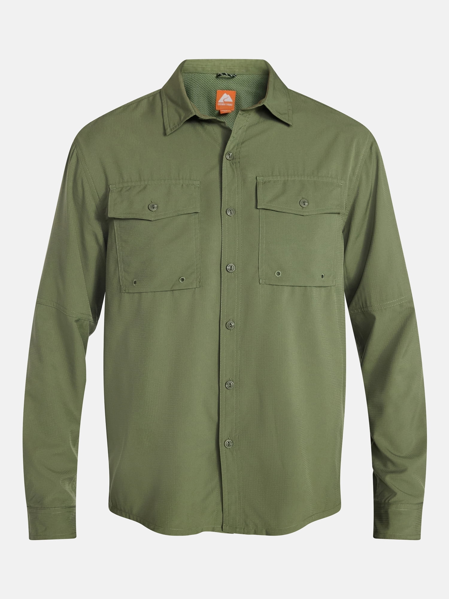 Ozark Trail Men's and Big Men's Upstream Shirt with Long Sleeves, Sizes S-3XL
