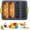 Black, variant on Qianfeng 4-Cavity Silicone Non-Stick Bread Loaf Pan, French Baguette Baking Pan, Includes 6 Muffin Cups