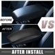 thumbnail image 5 of Almohadilla de la cubierta de la consola central Protector impermeable de la cubierta del reposabrazos del coche para Mitsubishi Outlander 2022 2023 patrón de fibra de carbono de cuero de imitación negro Unique Bargains apoyabrazos automotrices, 5 of 6