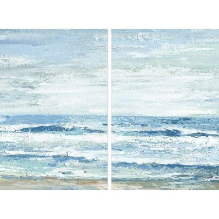 Ride the Waves Diptych - Multi-color