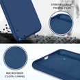 thumbnail image 3 of For Iphone 11 Pro Case Liquid Silicone Slim Cover With Microfiber Lining Shockproof Protective Case For Iphone 11 Pro 5.8 Inch Cobalt Blue[L1660], 3 of 5