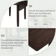 thumbnail image 2 of 3 Piece Dining Table Set, Wood Drop Leaf Dining Table Set with 2 X-Back Chairs for Small Places, Home Kitchen Furniture Dinette Set for 2 Person, Espresso, 2 of 7