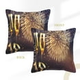 thumbnail image 3 of Bingfone Decorative Pillow Covers 20"X20" Happy New Year Couch Pillow Cases Modern Farmhouse Covers For Couch Sofa Bed, 3 of 9